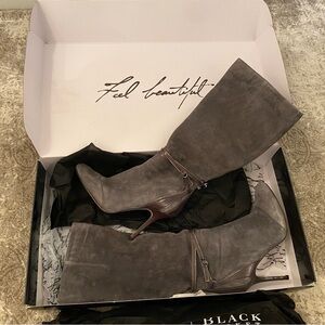 White House Black Market 4” Suede Dress Boots